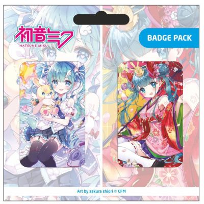 Hatsune Miku Pin Badges 2-Pack Set B-POPbuddies-Hatsune Miku