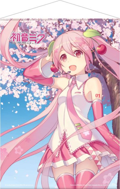 Hatsune Miku Wallscroll Cherry Blossom 50 x 70 cm-POPbuddies-Hatsune Miku