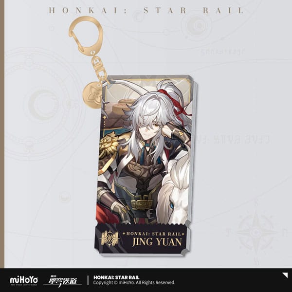 Honkai: Star Rail Character Acrylic Keychain Jing Yuan 9 cm-MiHoYo-Honkai: Star Rail