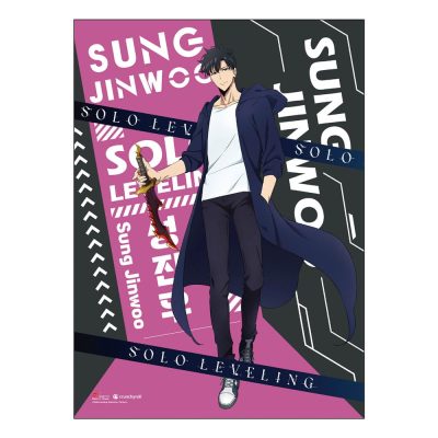 Solo Leveling Wall Scroll Sung Jinwoo S-Rank #1 44 x 33 cm-GEE-Solo Leveling